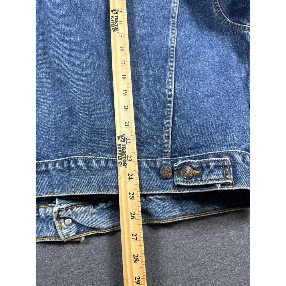 Vintage Levis Denim Trucker Jacket XL Blue Stonewash 90s Relaxed Fit minimalist
